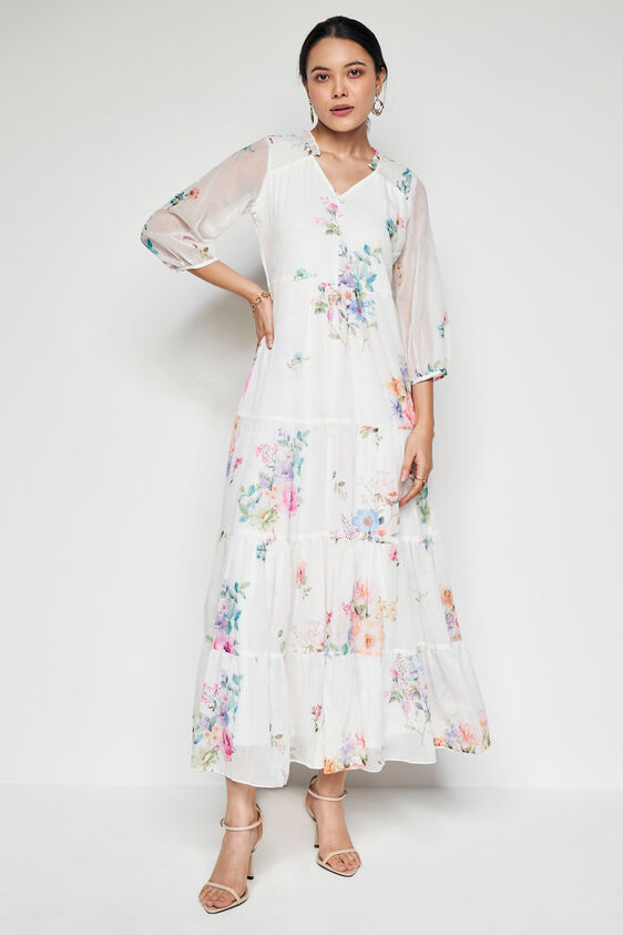 Flora Fit And Flare Gown, Multi Color, image 4